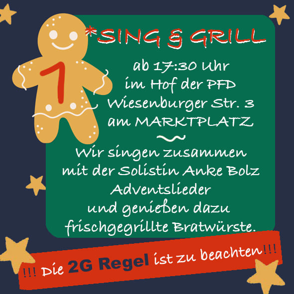 „Sing und Grill“ im Rahmen des lebendigen Adventskalenders der Stadt Bad Belzig