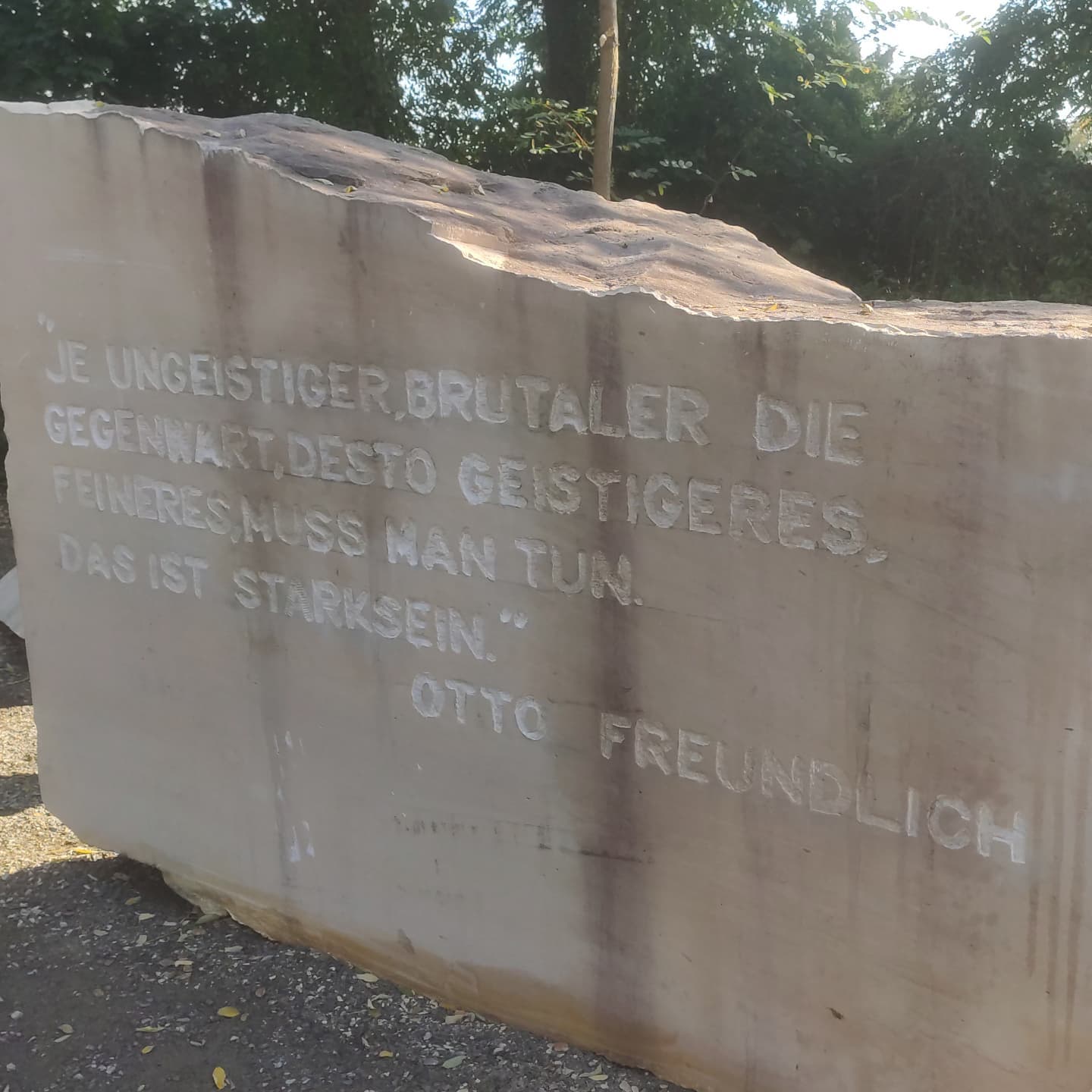 Bad Belzig ein Ort von Steine ohne Grenzen-Straße des Friedens-Straße der Skulpturen in Europa