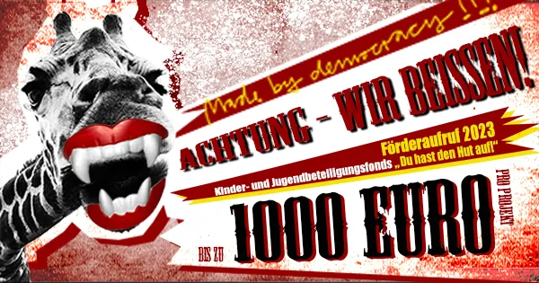 Förderaufruf von Du hast den Hut auf! 2023